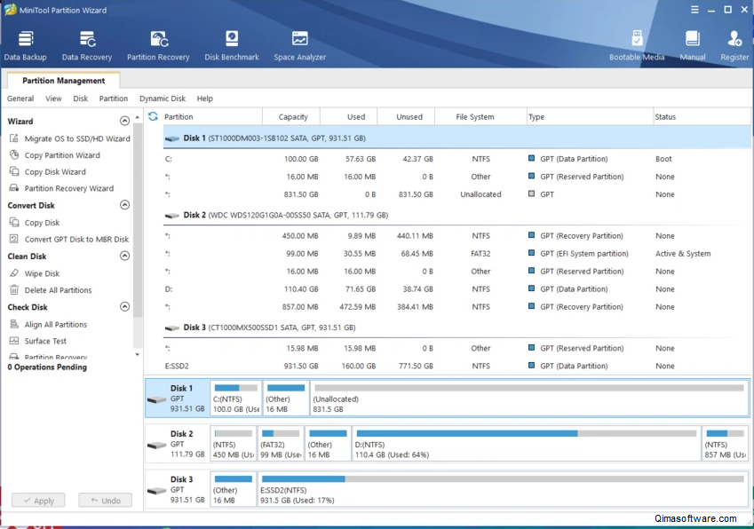  MiniTool Partition Wizard الكراك